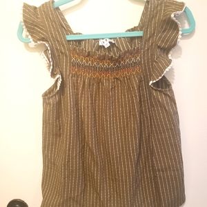 NWT Thml green blouse.
